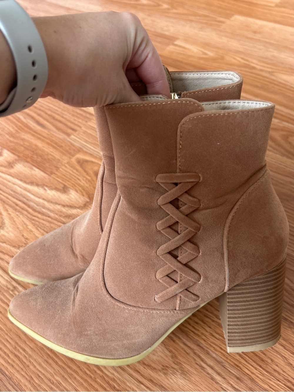 Brown fall boots